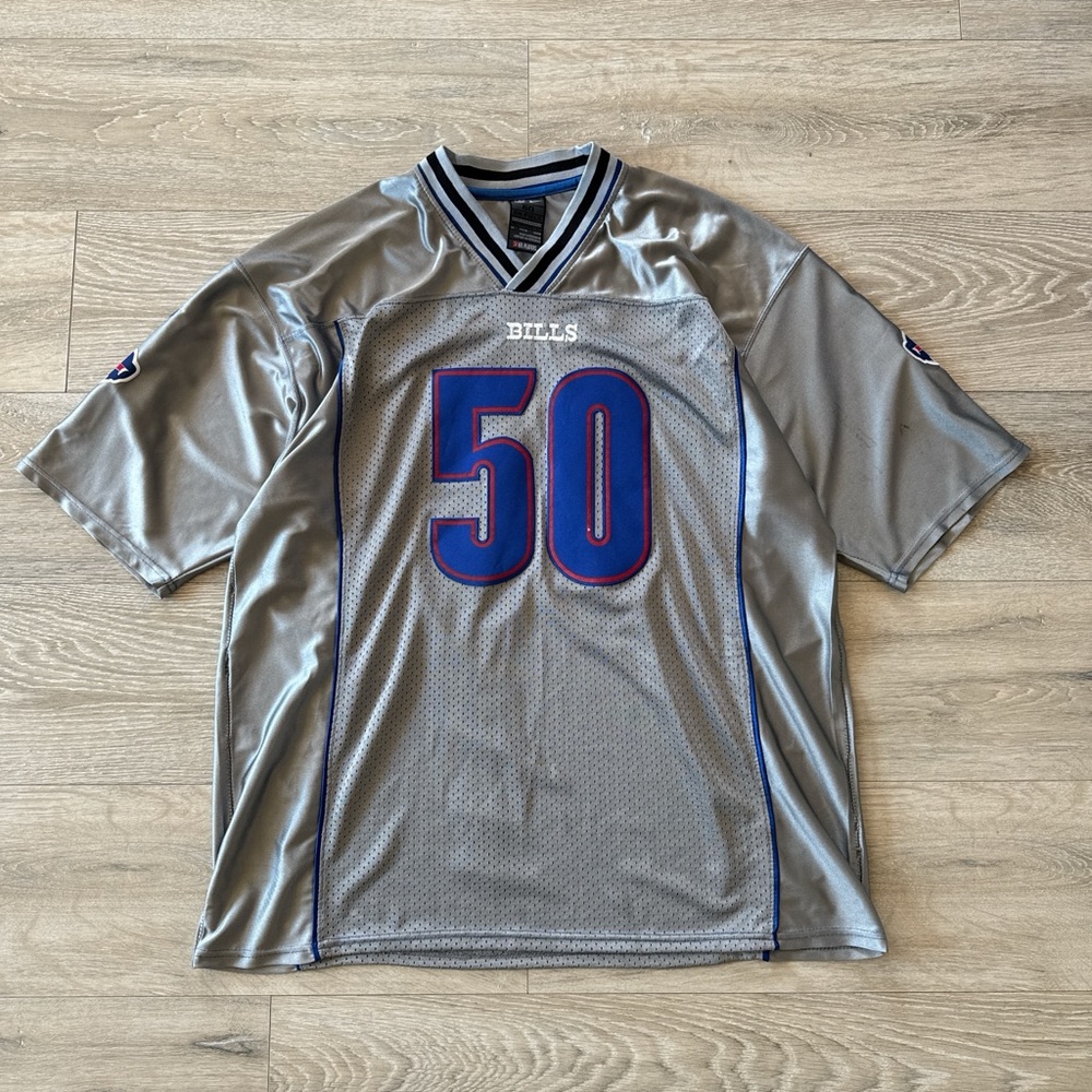 Nike Buffalo Bills Jersey Kiko Alonso #50 NFL On Field Men's Size 60 Silver